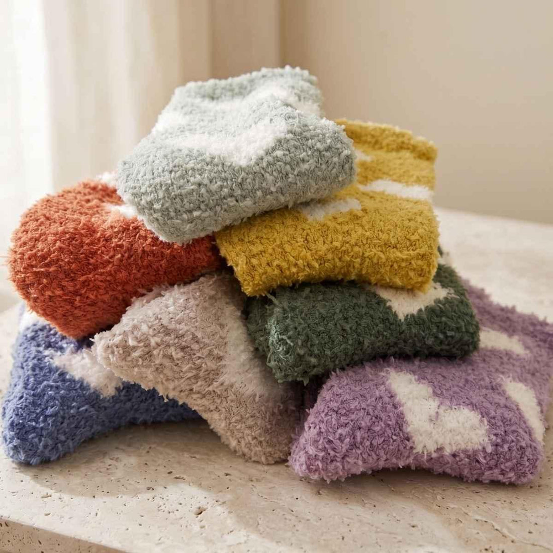 pile of cozy soclks