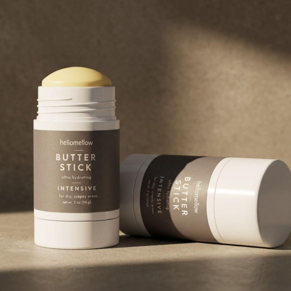 butter stick intensive duo on a stone countertop