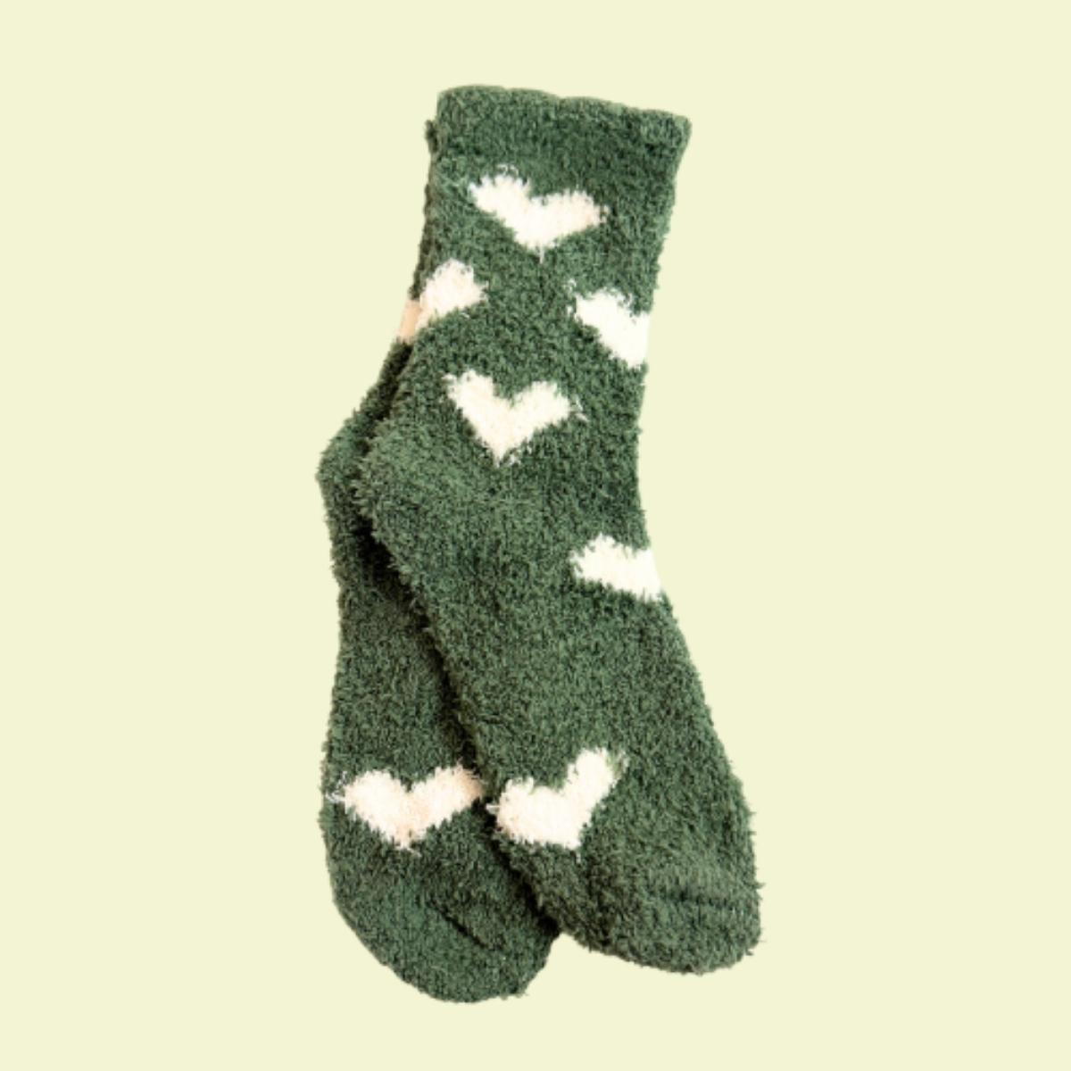 dk green cozy sock