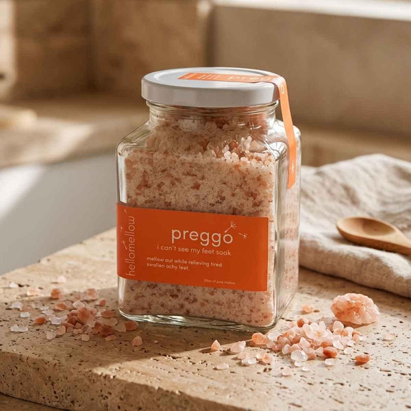 preggo "i can't see my feet" soak