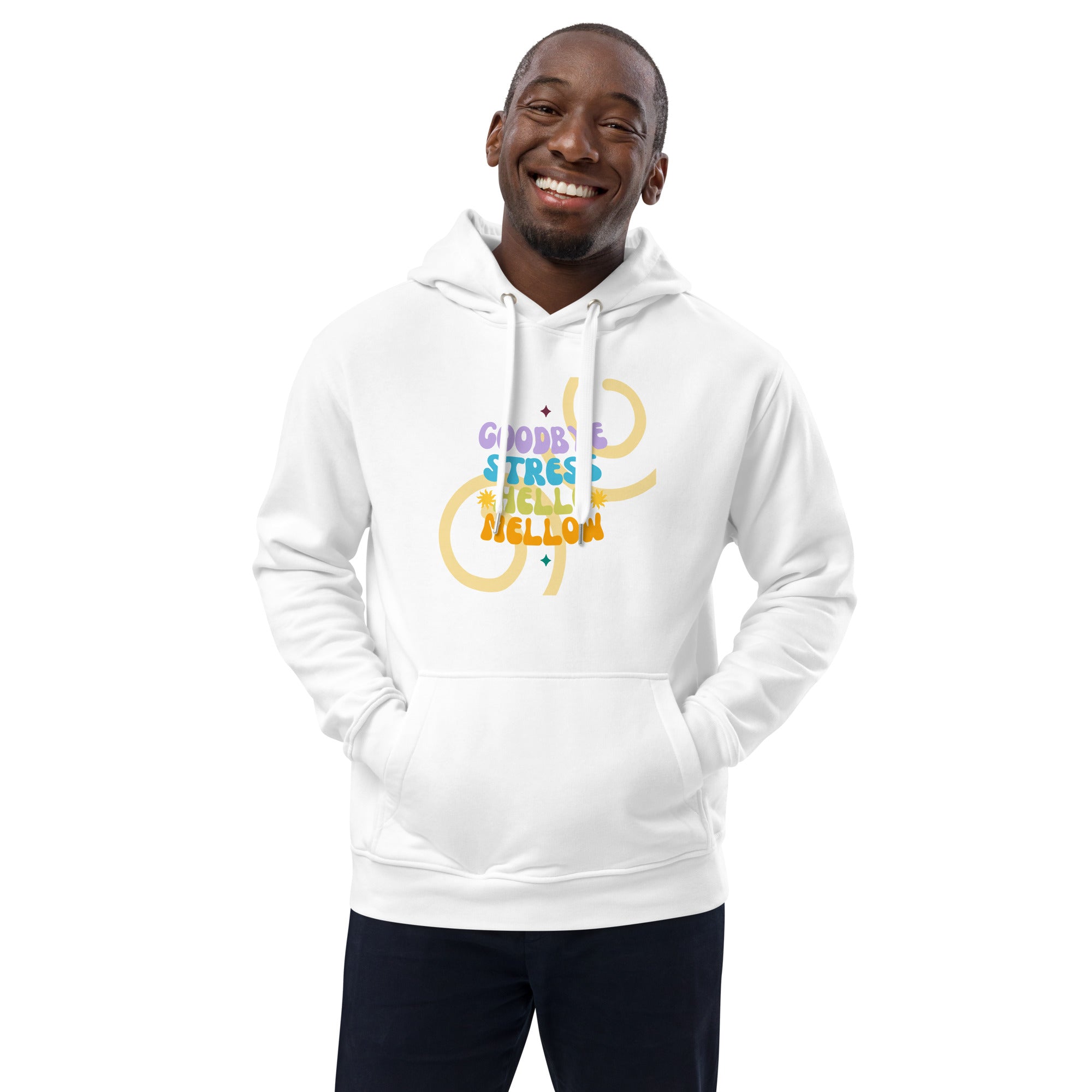 GOODBYE STRESS Retro Premium Eco Hoodie