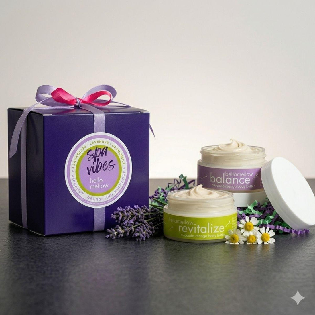 spa vibe butter set revitalize and balance 2 oz butters together