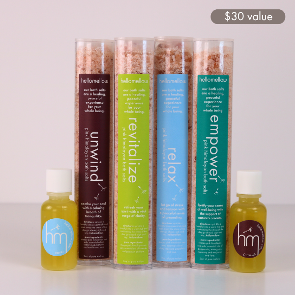 bath salt try me set + free bonus oils