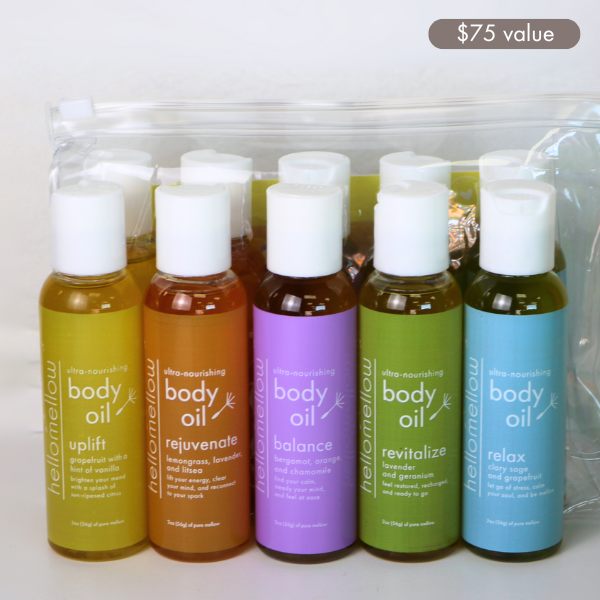 body oil try me set