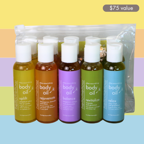 hellomellow body oil try me set