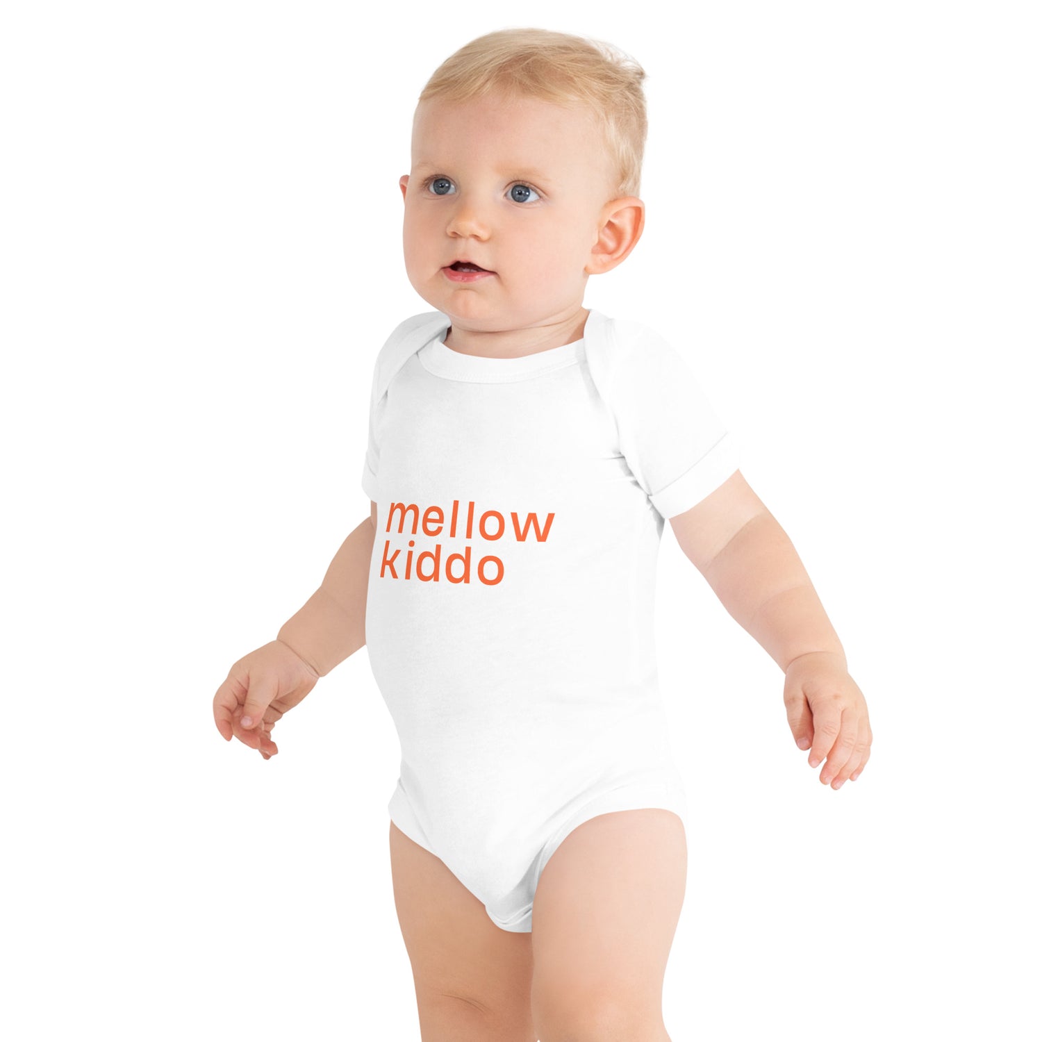 mellow kiddo onesie - white or grey