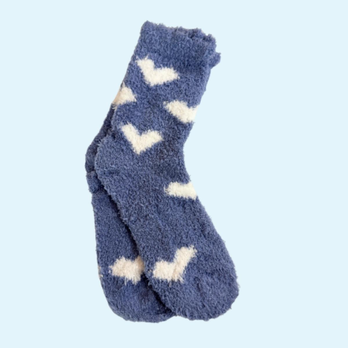 blue cozy sock