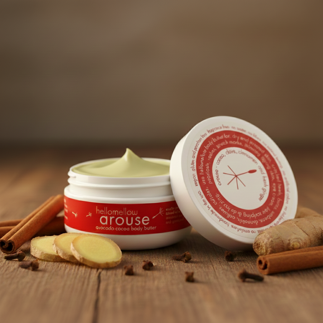 body butter + free cozy heart socks - arouse LIMITED EDITION