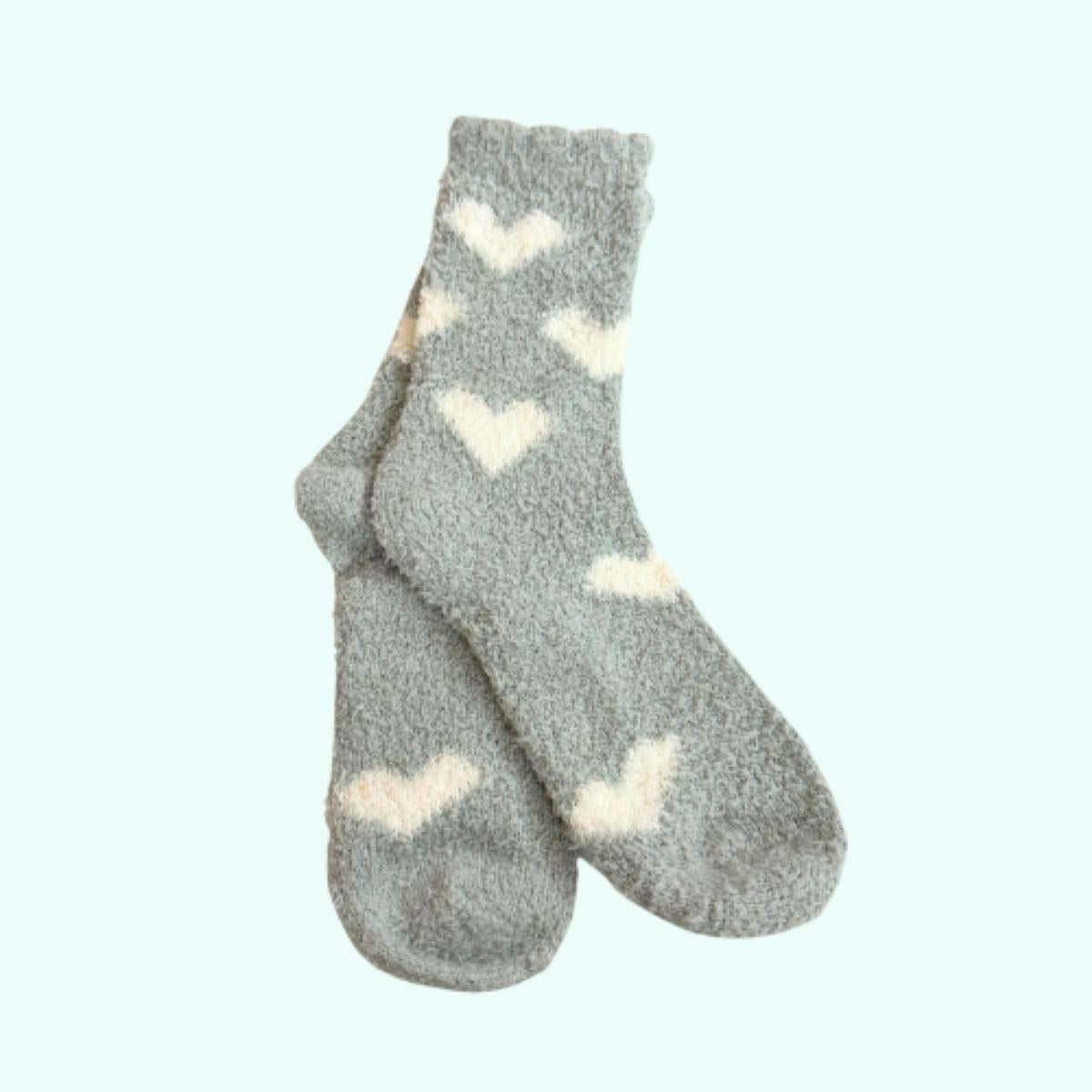 light green cozy sock