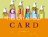 A collection of various gift cards with pump dispensers, labeled &