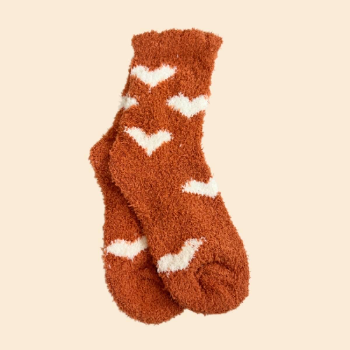 orange cozy sock