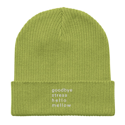 Organic ribbed beanie