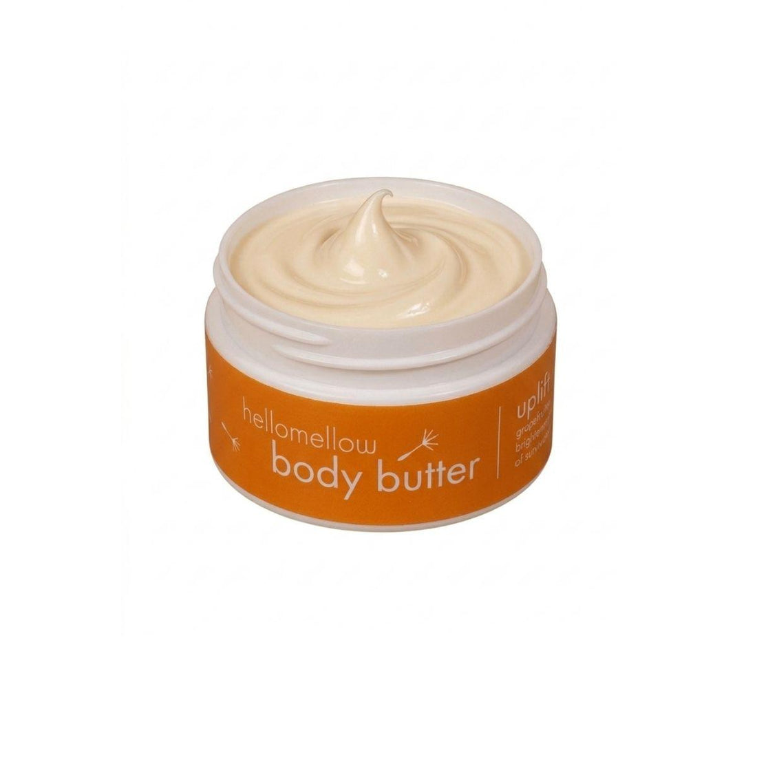 mini avocado and mango body butter in rejuvenate aroma with a white background