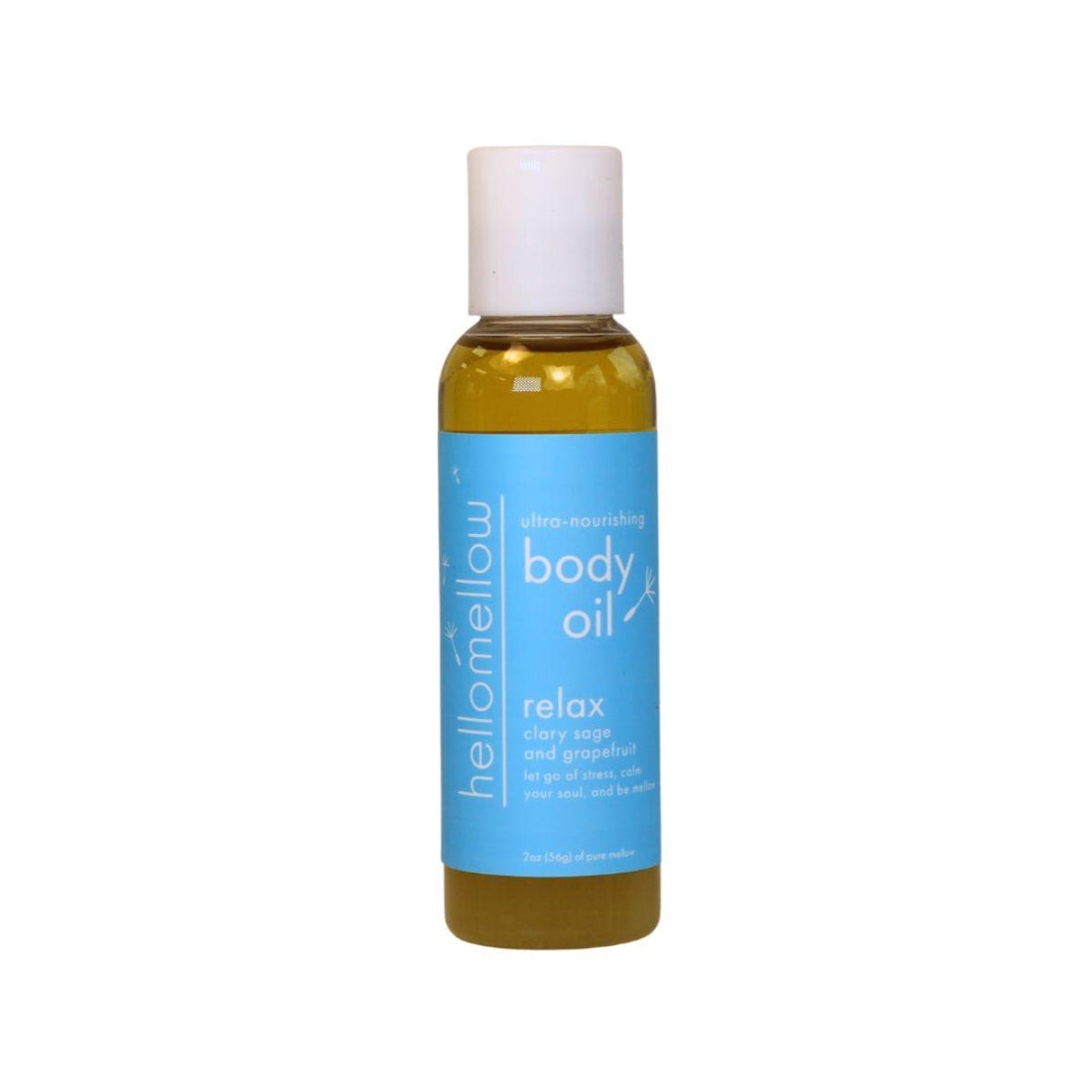 mini relax oil with a white background 