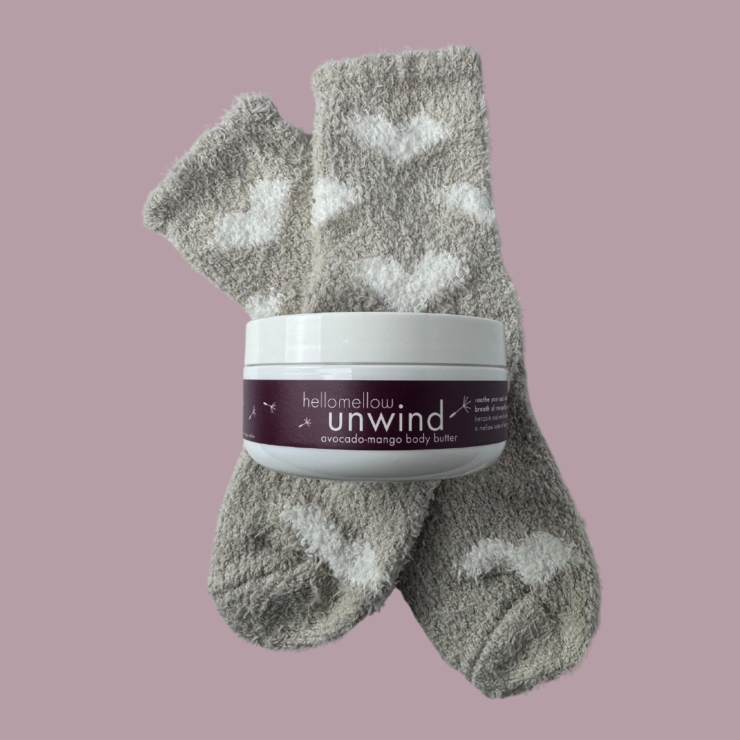 body butter &amp; cozy socks - pick your intention