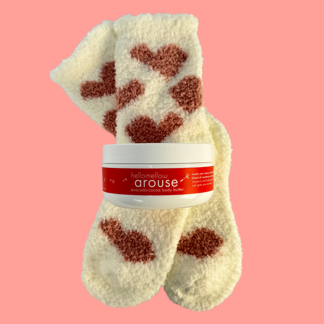 body butter &amp; heart socks - arouse LIMITED EDITION