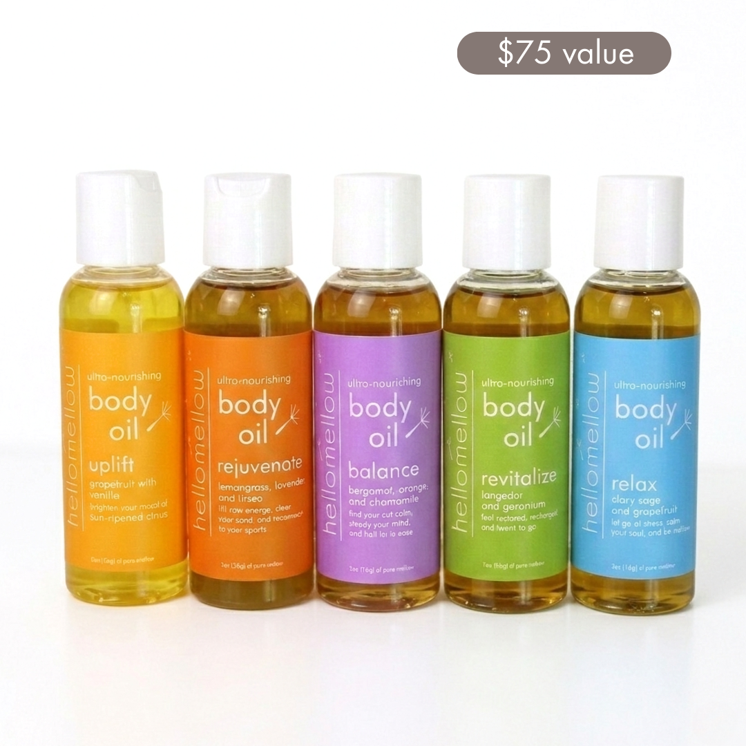 body oil try me set