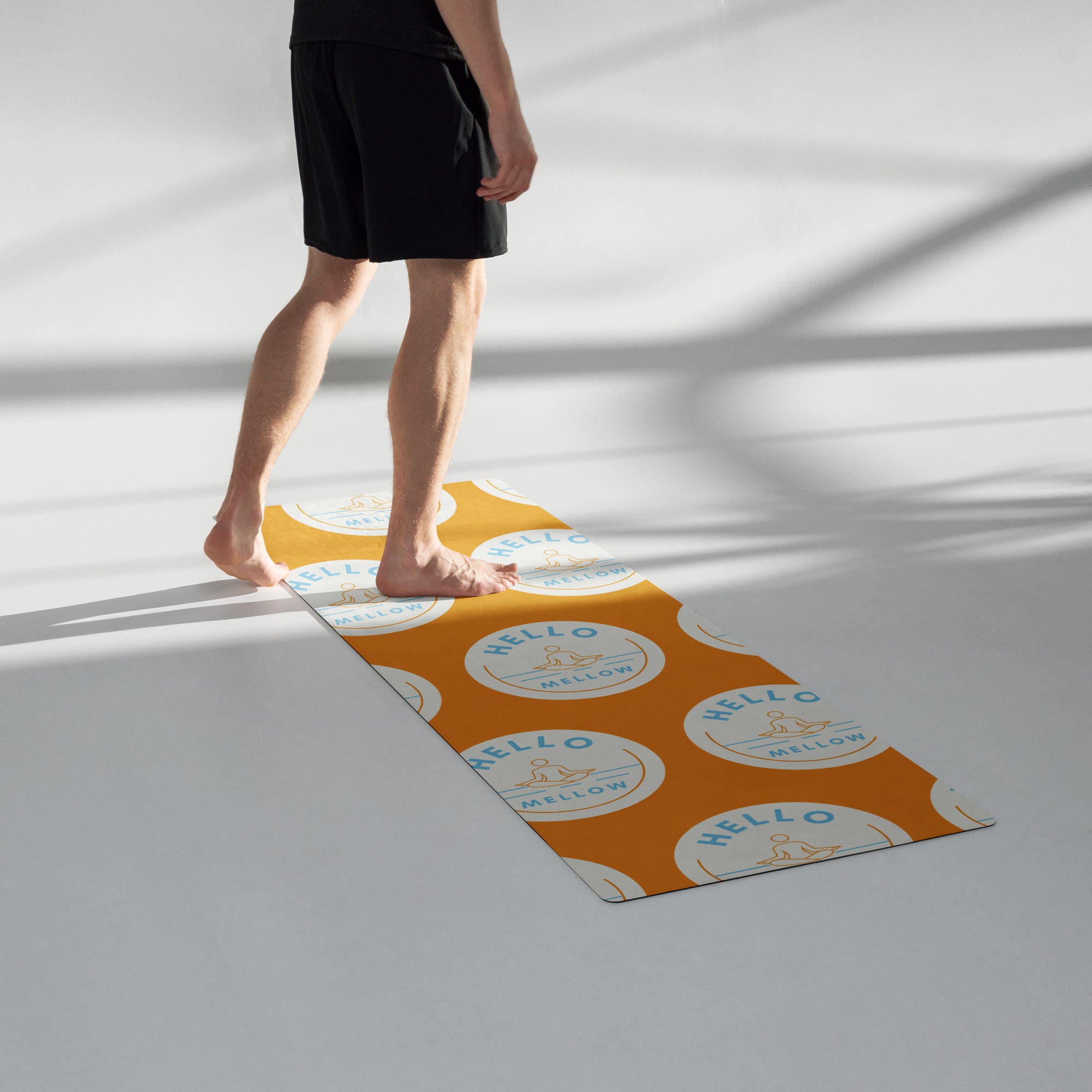 HELLOMELLOW Zen Orange Yoga Mat