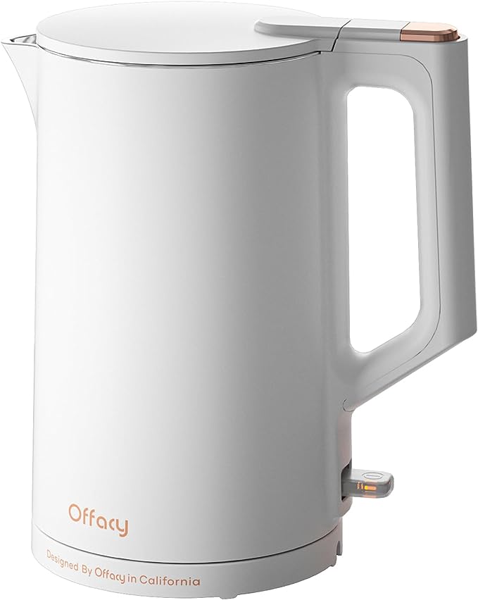 Electric Kettle, Stainless Steel Interior, BPA-Free, Double Wall