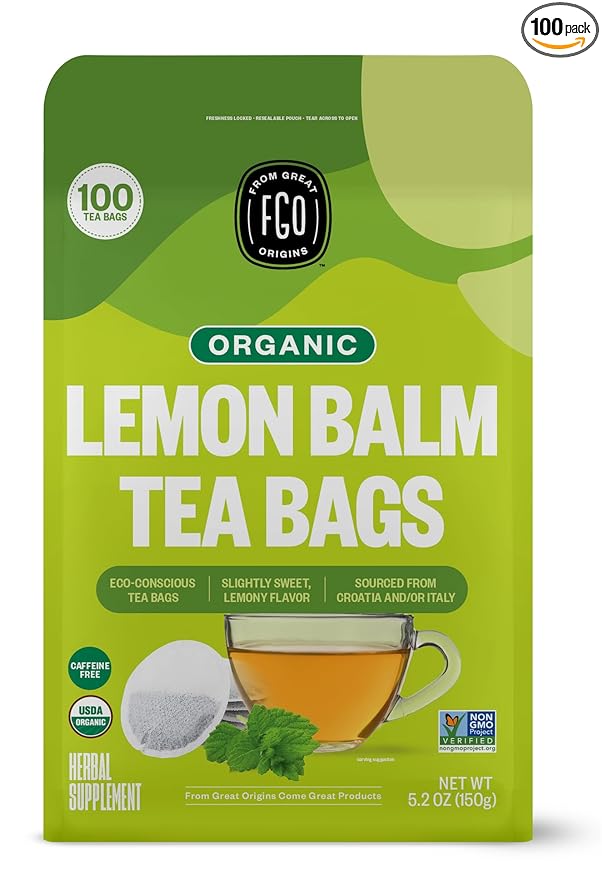 FGO Organic Lemon Balm Tea